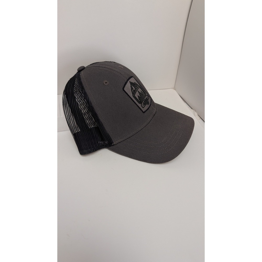 Kuhl Mens Trucker Hat Gray Black Mountain Patch Snapback Mesh Cap - Picture 3 of 5